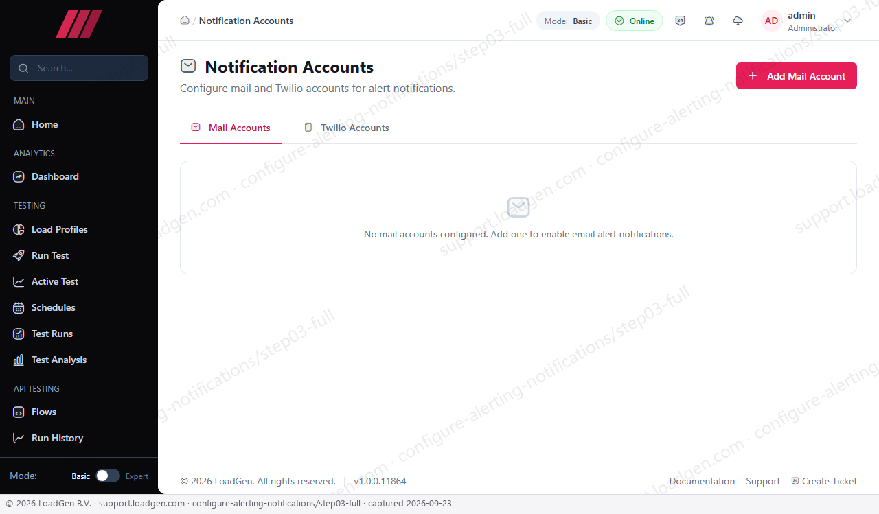 Configure alerting and notifications - step 3