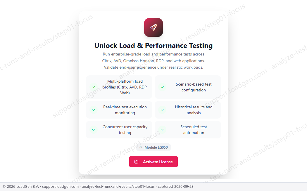 Analyze test runs and results - step 1 detail