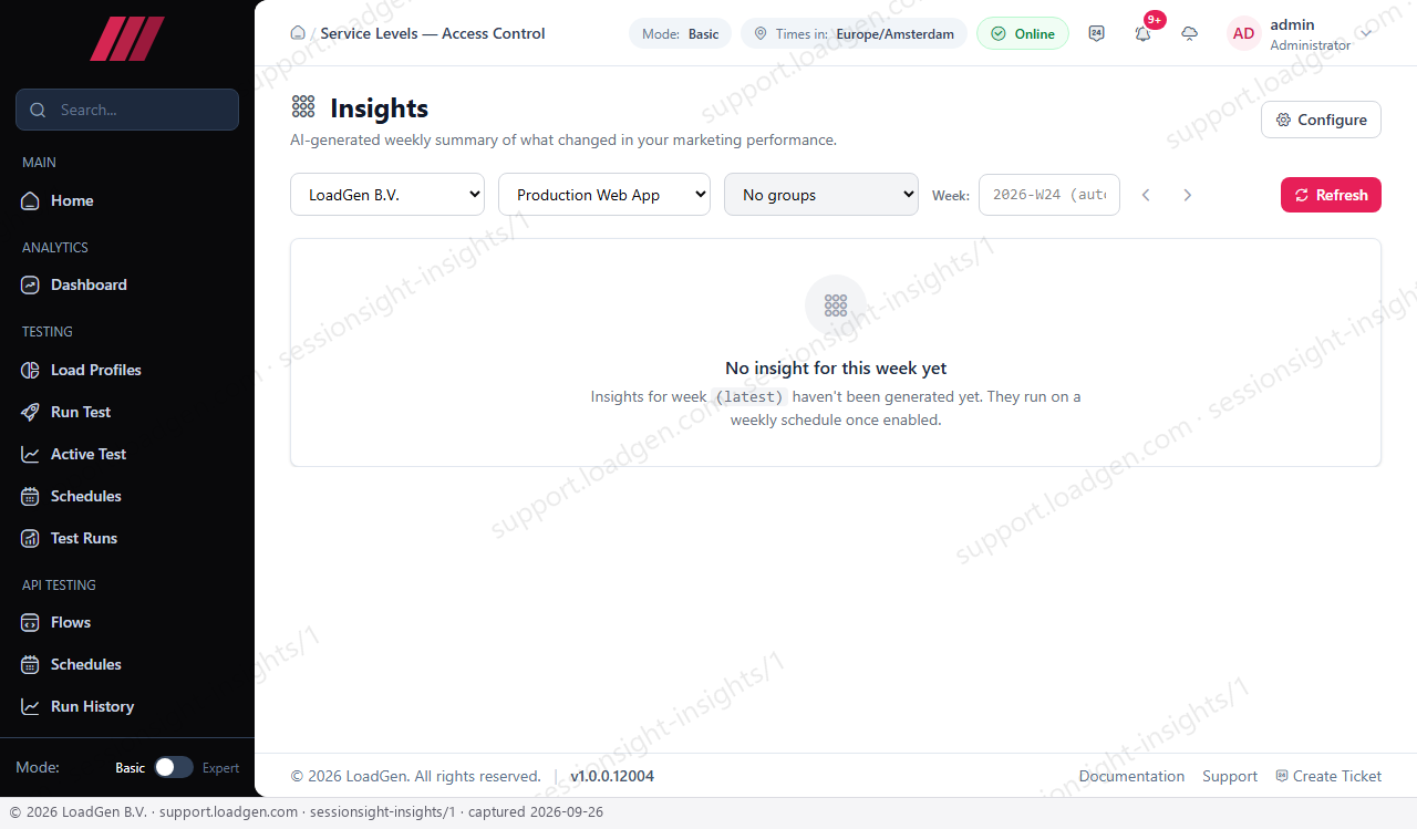 SessionSight: Insights - step 1