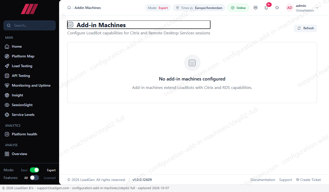 Configuration: Add-in Machines - step 2
