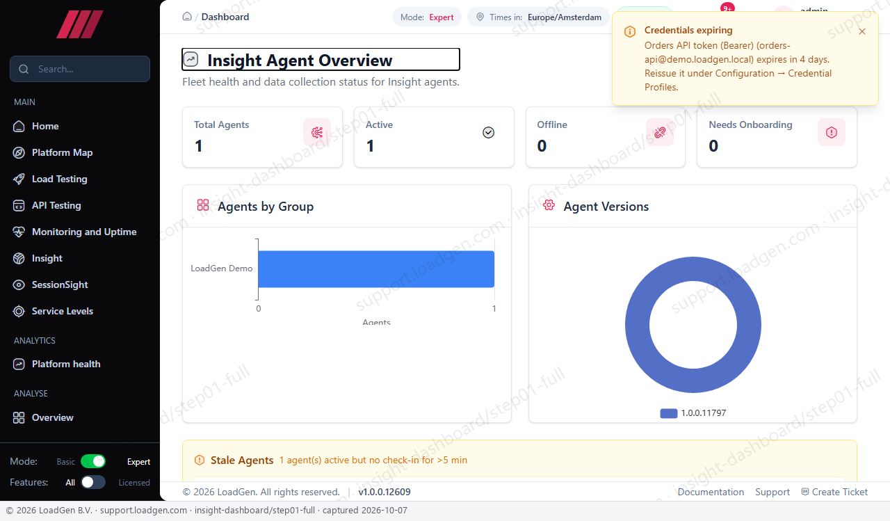 Insight: Dashboard - step 1