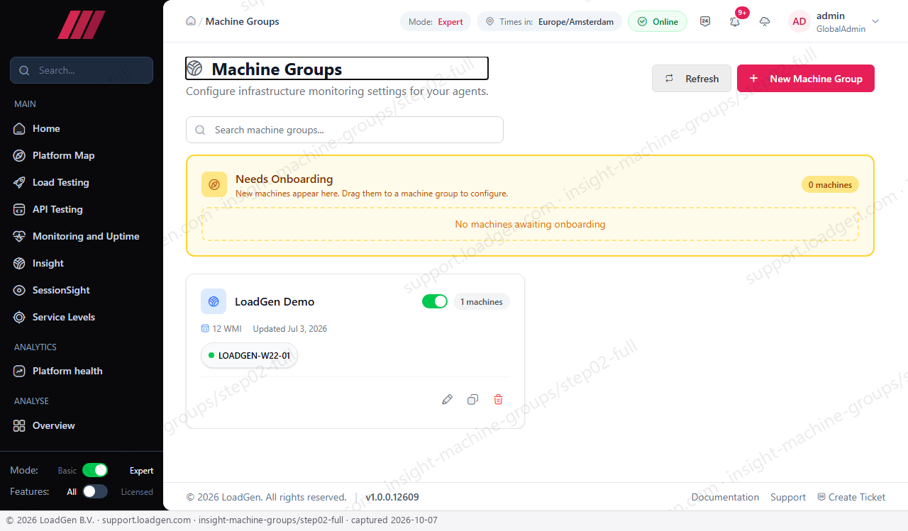 Insight: Machine Groups - step 2