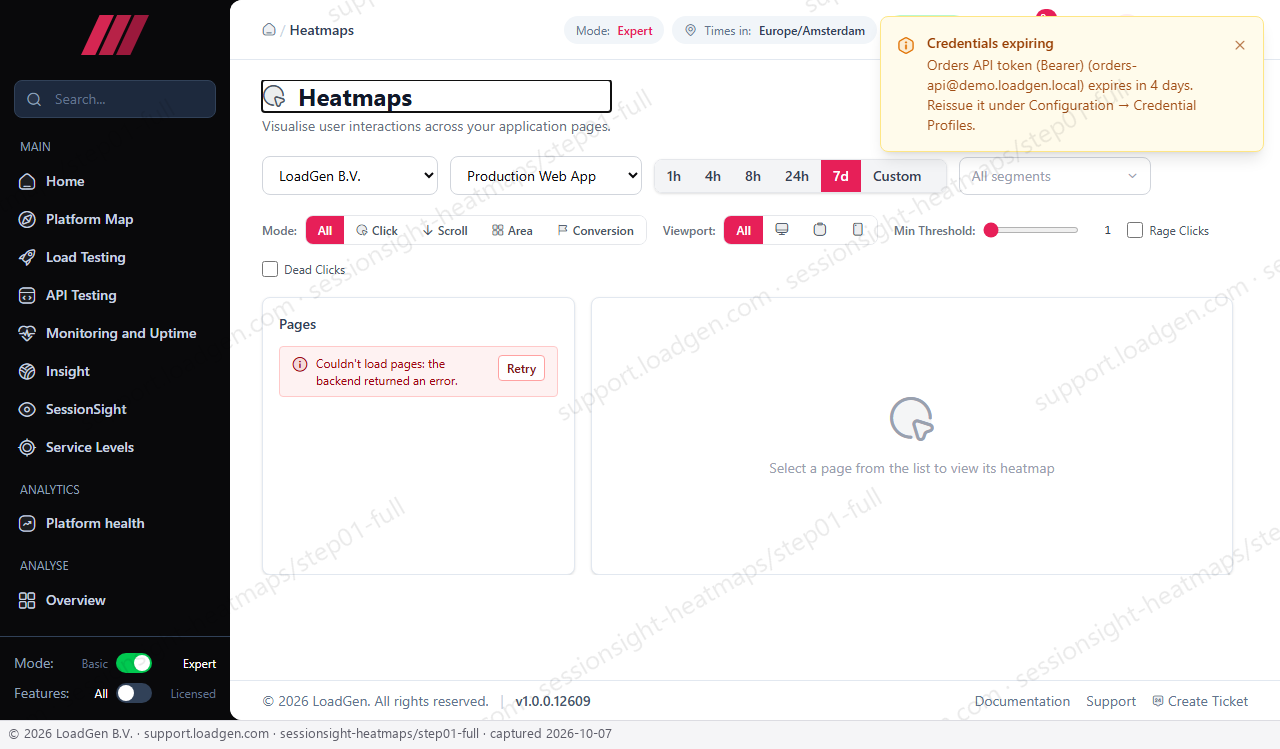 SessionSight: Heatmaps - step 1