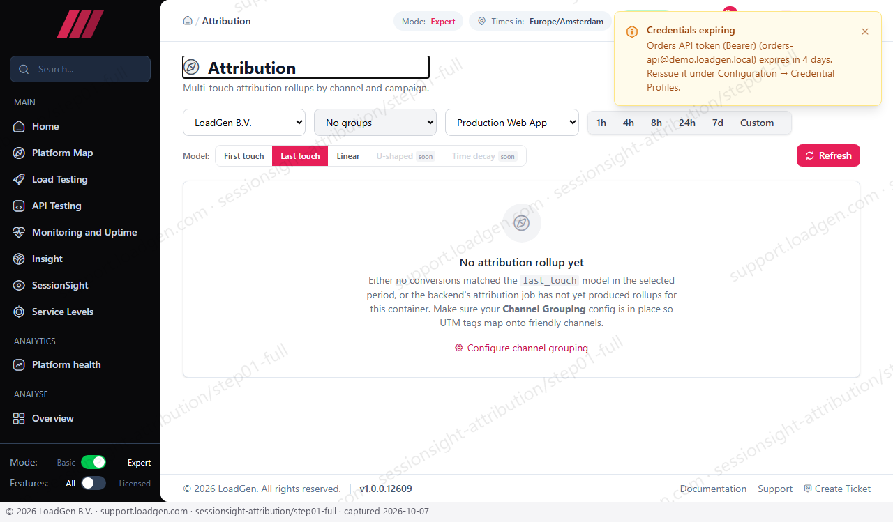 SessionSight: Attribution - step 1