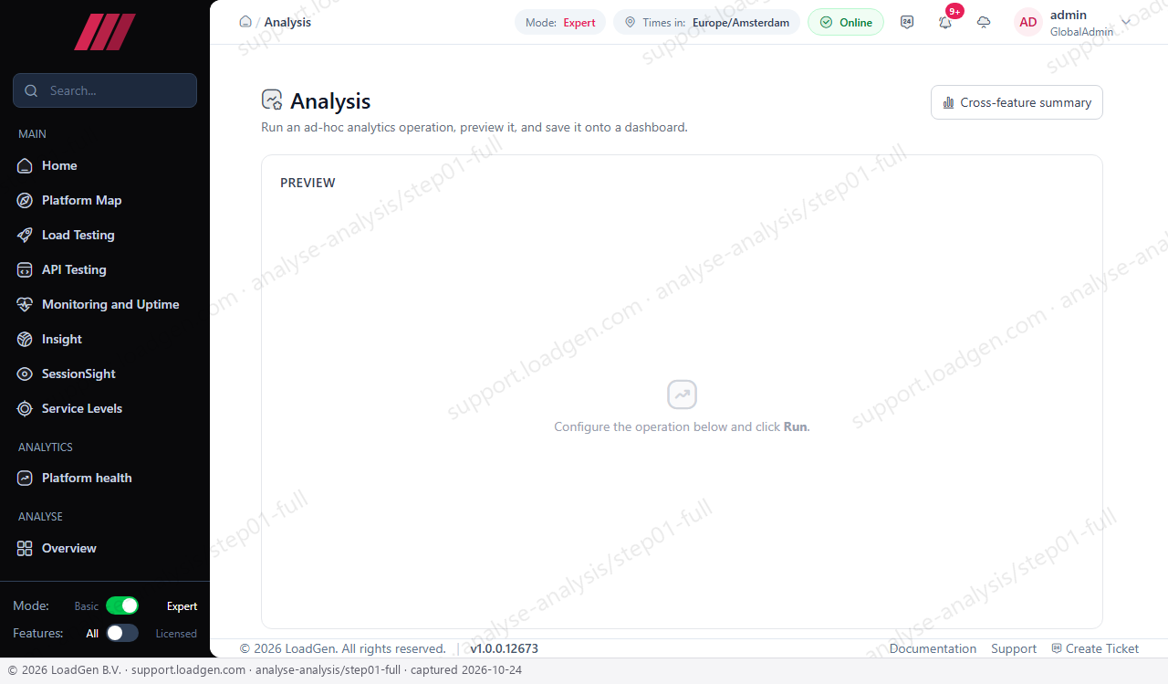 Analyse: Analysis - step 1